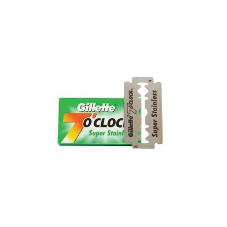 Gillette Double Edge Rasierklingen 7 O'Clock Super Stainless (5 stück)