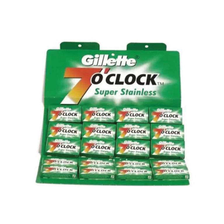 Gillette 7 O'Clock Super Stainless Rasierklingen (100 Stück)