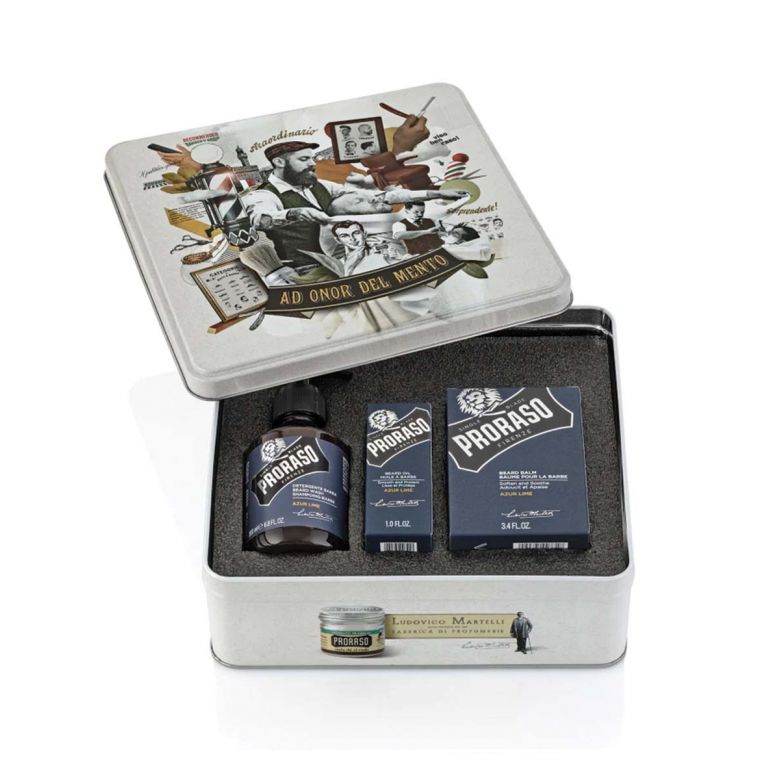 Proraso Bartpflege Set Azur Lime 330 ml.