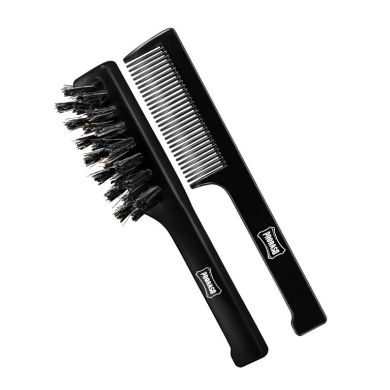 Proraso Moustache Comb & Beard Brush Set