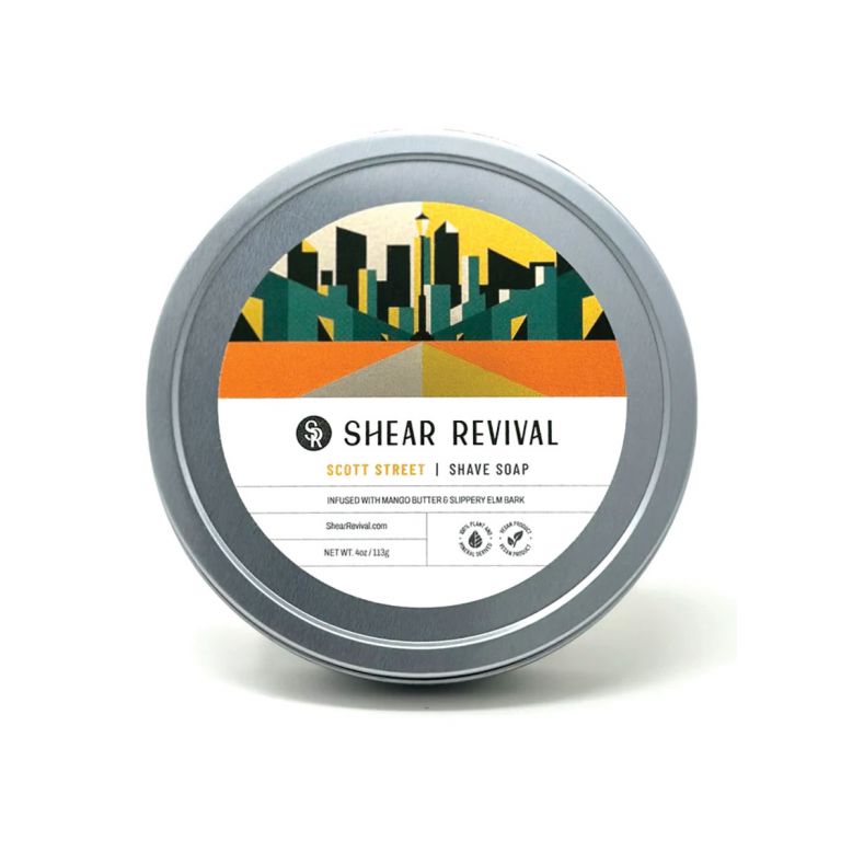 Shear Revival Scott Street Shave Soap Orange & Oakmoss 113 gr.
